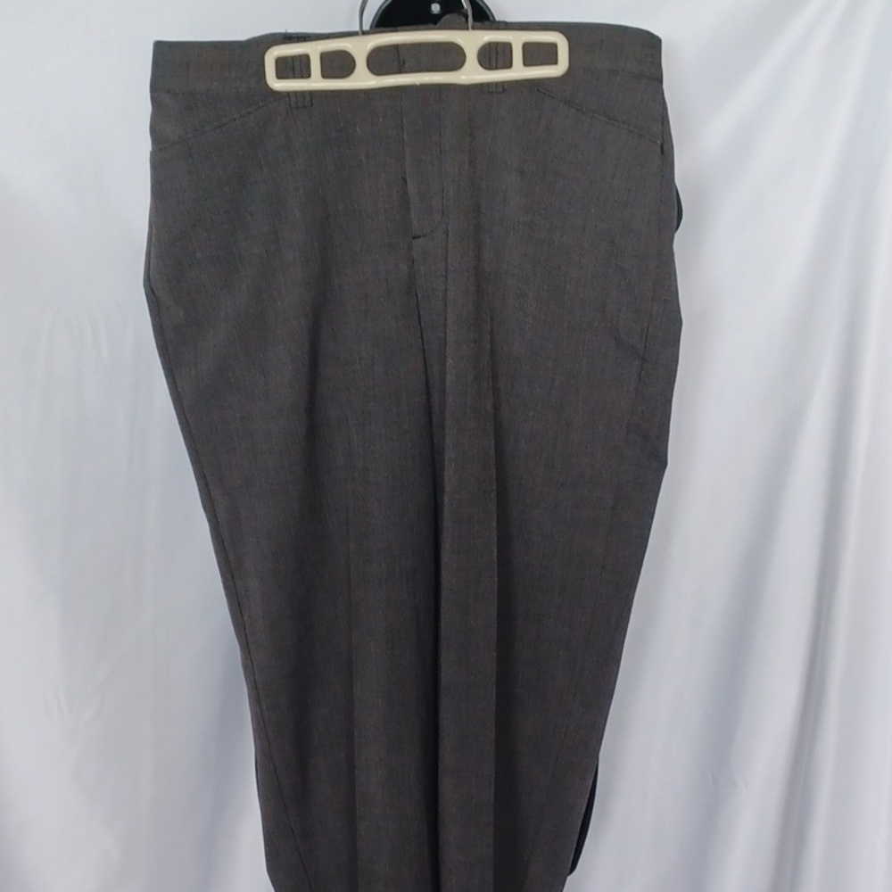Christopher & Banks 10 Stretch Trouser Pants High Rise Dark Academia Gray Tweed